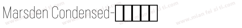 Marsden Condensed字体转换